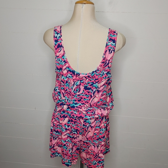 Lilly Pulitzer Tala romper lobstah roll size L - Picture 6 of 15